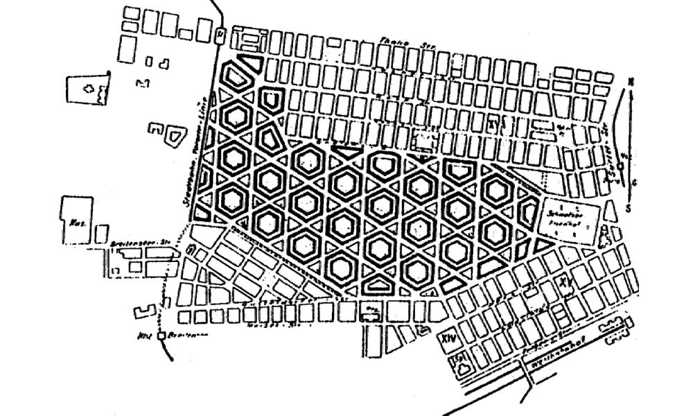 Ciudad de manzanas hexagonales