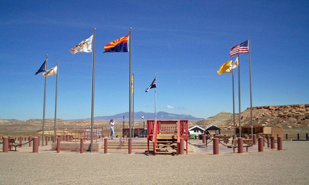 Aspecto del monumento de Four Corners.