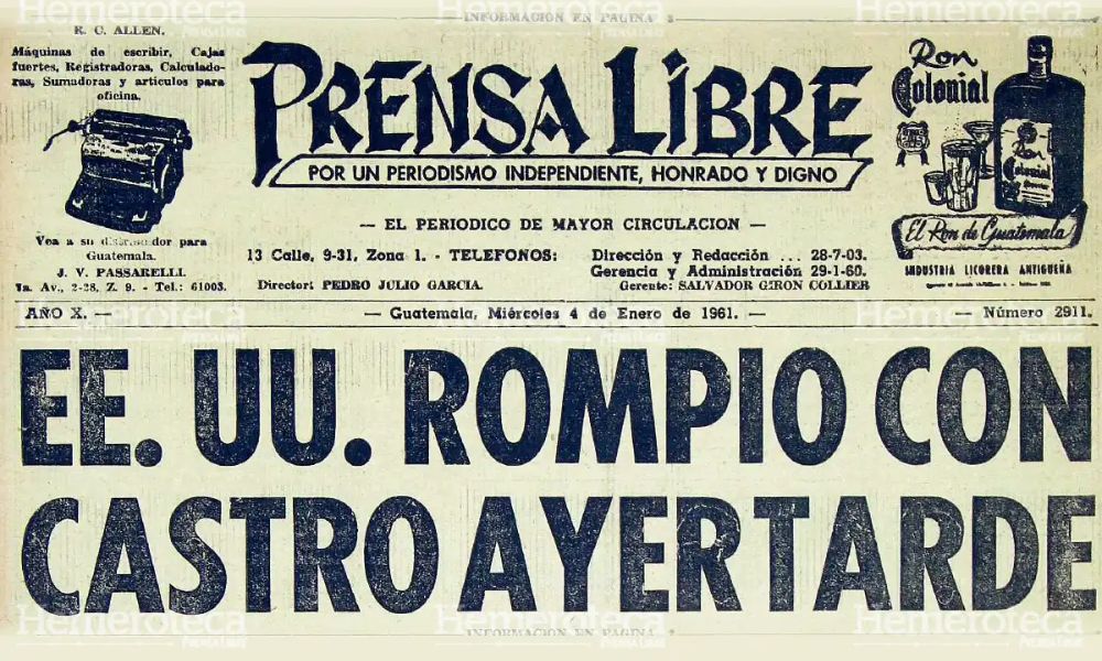 cuba estados unidos efemérides 3 de enero