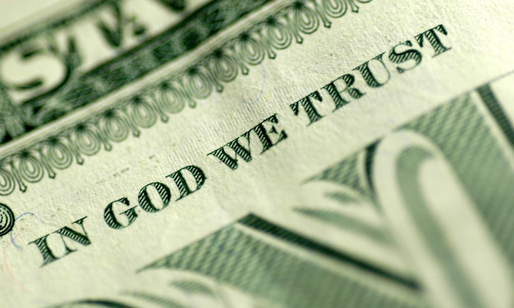 In God We Trust billete