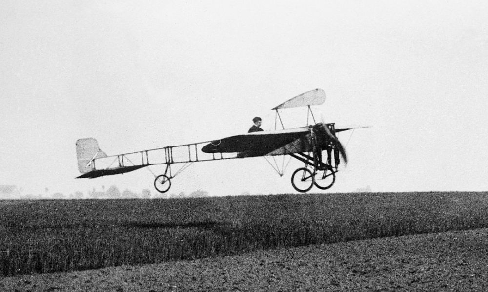 Foto antigua de un Blériot XI.