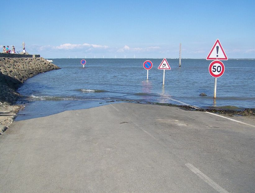 Paso del Gois en Francia