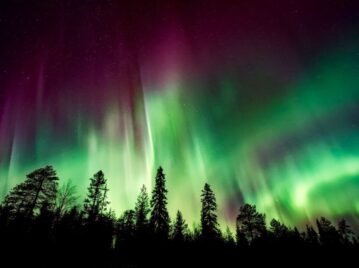 Auroras boreales en Estados Unidos Año Nuevo