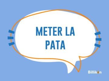 meter la pata