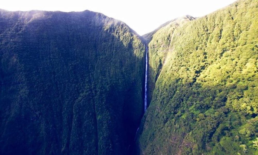 Aspecto de la catarata más alta de Estados Unidos.