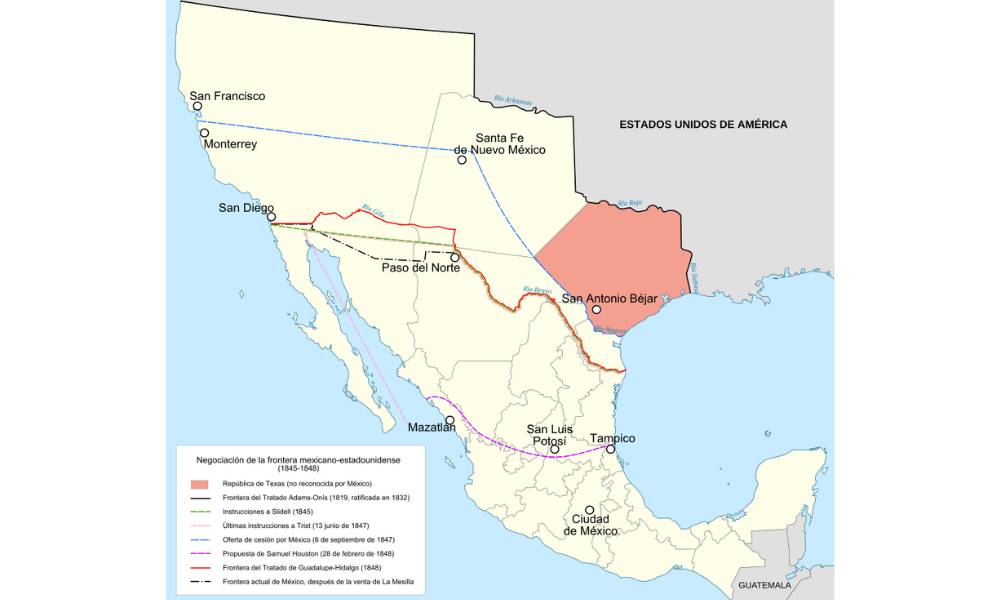 Fronteras de Estados Unidos y México