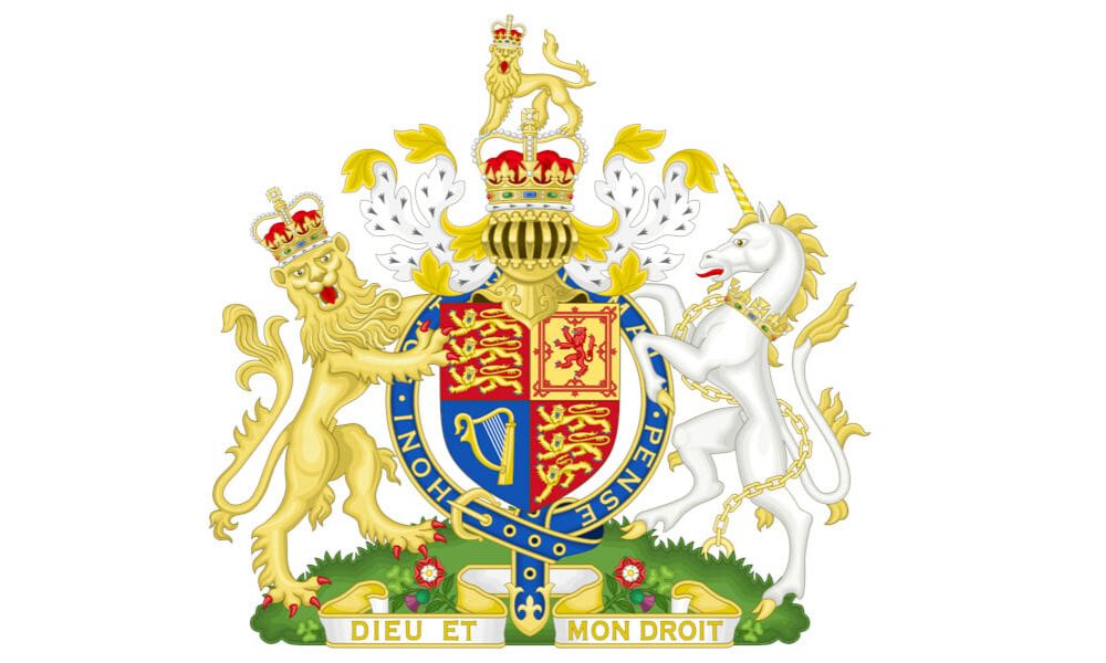 coat of arms unicorn and lion