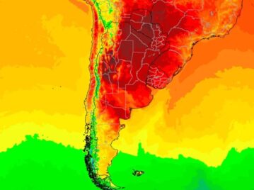 anticiclón mapa en argentina