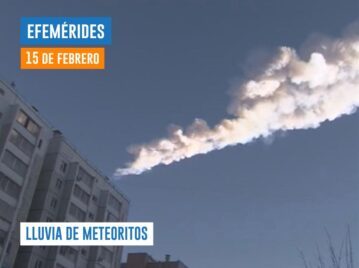 lluvia de meteoritos efemérides 15 de febrero