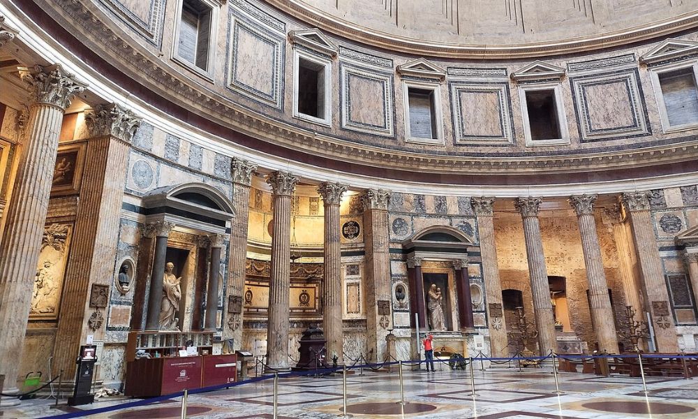 Interior del Panteón de Roma.