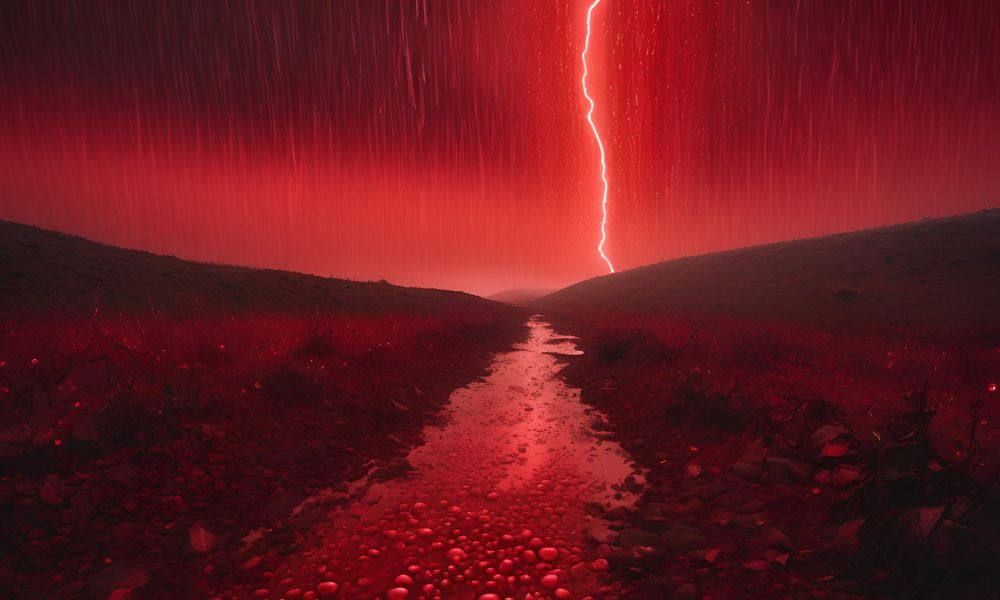 qué es la lluvia de sangre