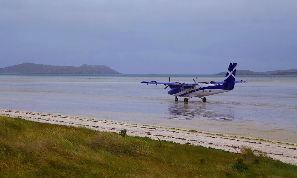 Aeropuerto de Barra en la playa