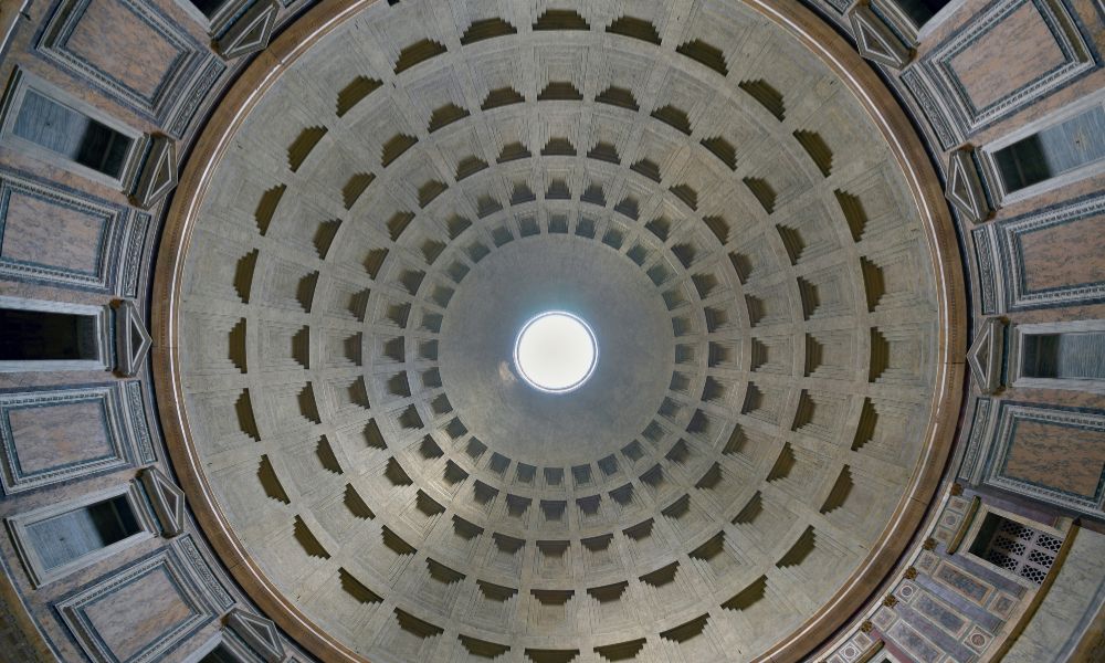 Cúpula del Panteón de Roma.