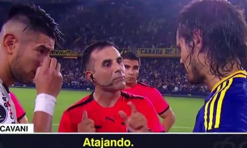 cavani decide atajar en los penales de la copa libertadores 