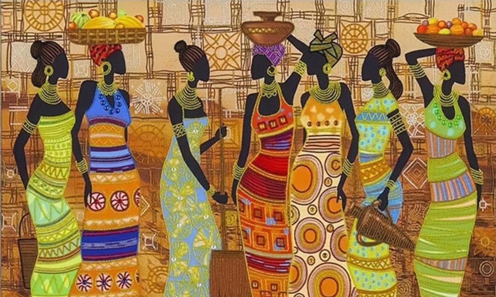 pintura de africanas