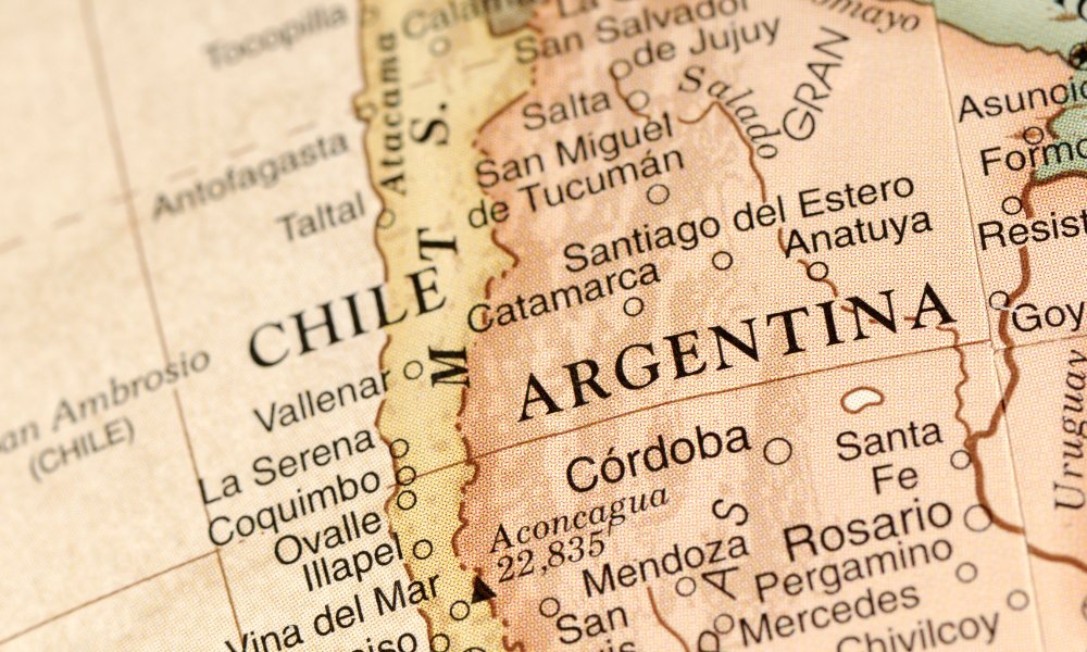 Chile Argentina mapa