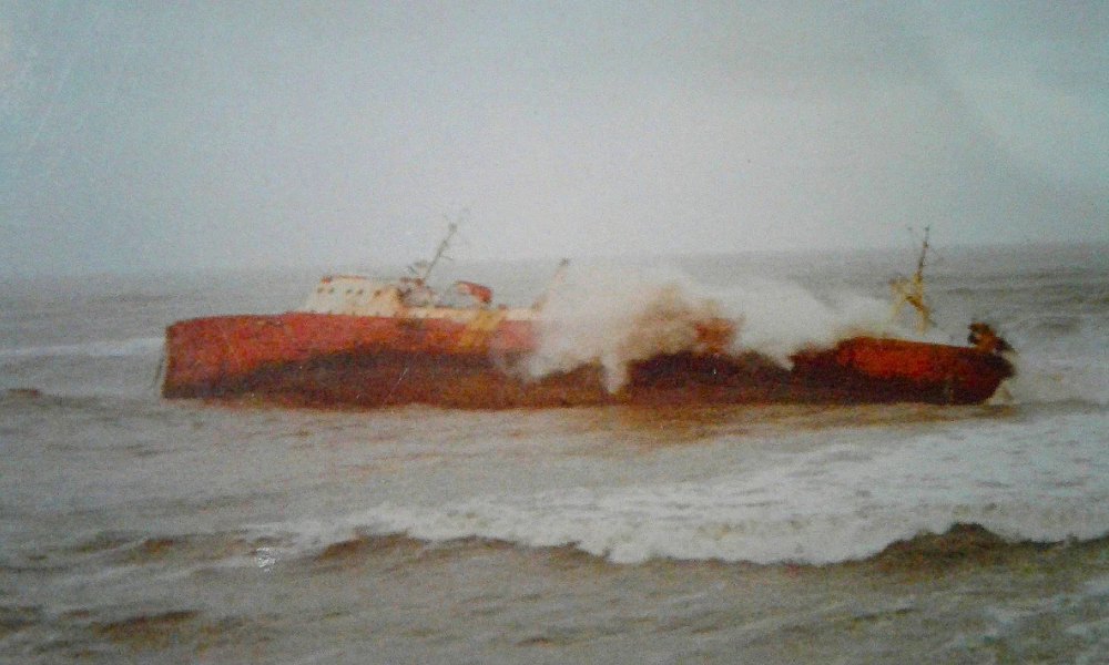 Marcelina de Ciriza barco encallado