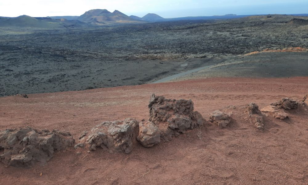 Suelo del parque nacional Timanfaya.