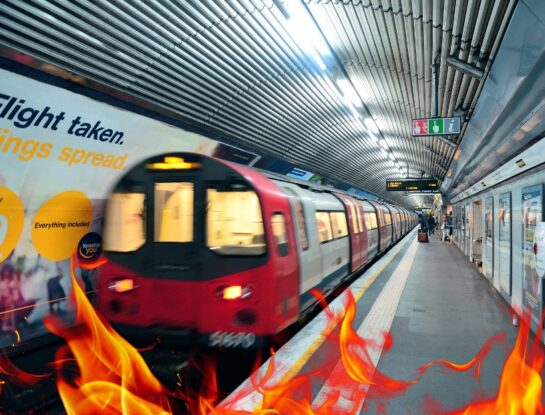 Londres: ¿cuál es la curiosa y secreta manera de avisar que hay un incendio en las estaciones de tren?