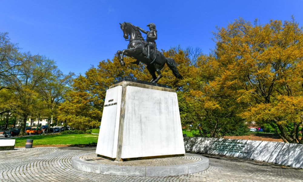 Monumento a San Martín en Washington DC, Estados Unidos.