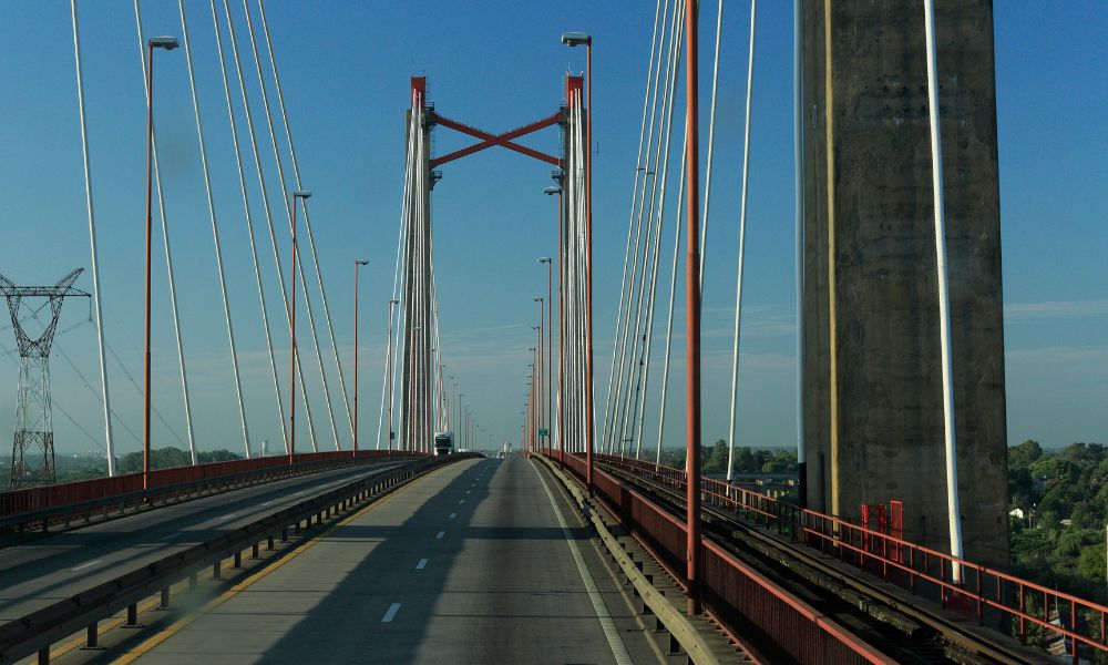 Aspecto del Puente Zárate-Brazo Largo.