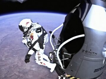 qué velocidad alcanzó Felix Baumgartner