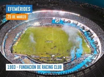 Efemérides del 25 de marzo Racing Club