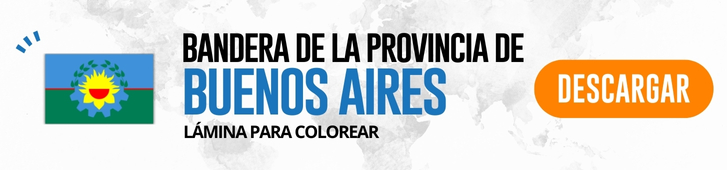 bandera de Buenos Aires para colorear botón