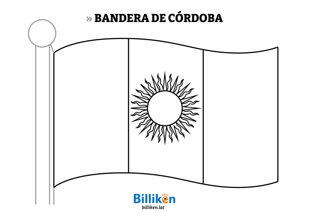 bandera de Córdoba para colorear significado