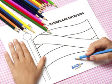 bandera de Entre Ríos para colorear ST