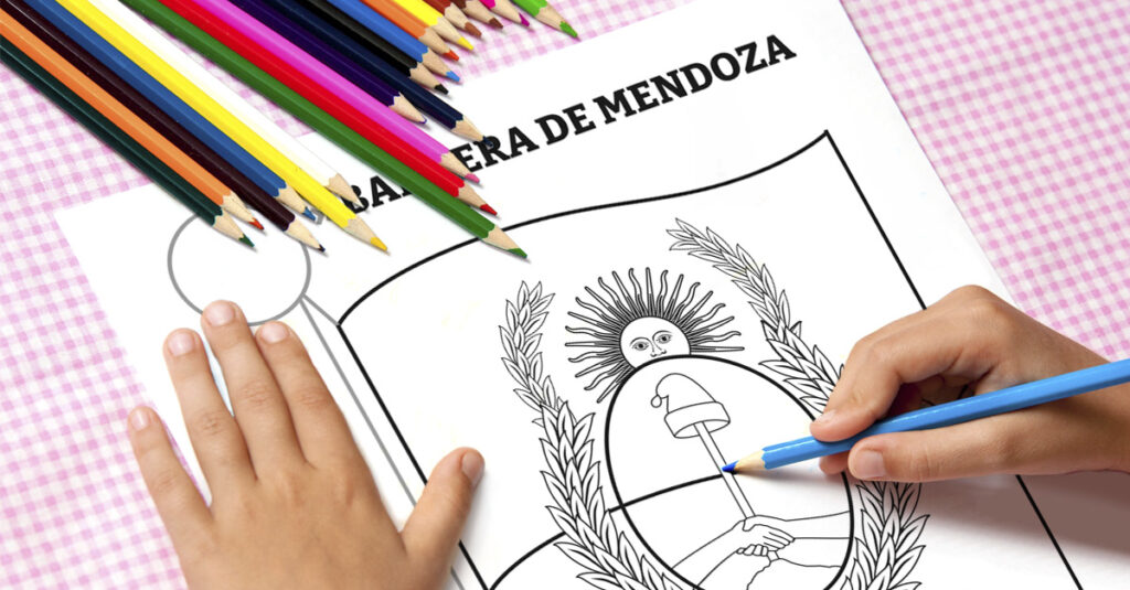 bandera de Mendoza para colorear significado FB