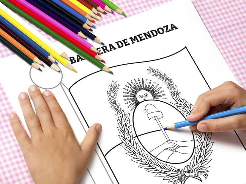 bandera de Mendoza para colorear significado ST