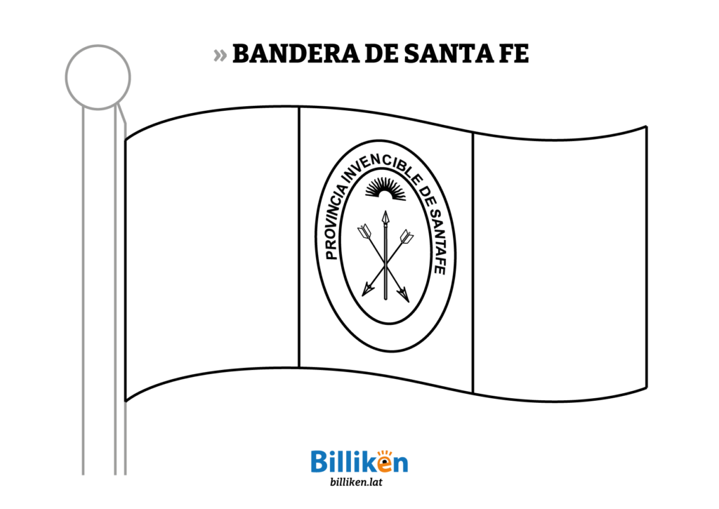 bandera de Santa Fe para colorear significado