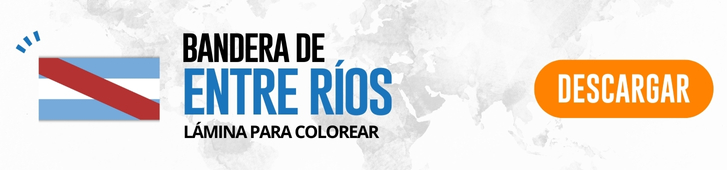 bandera de Entre Ríos para colorear BOTON