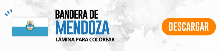 bandera de Mendoza para colorear BOTON