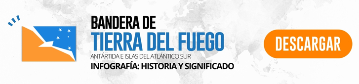 bandera de Tierra del Fuego infografía historia origen significado BOTON