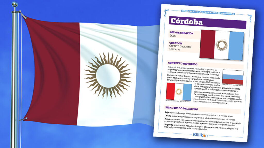 bandera de Córdoba infografía historia origen significado