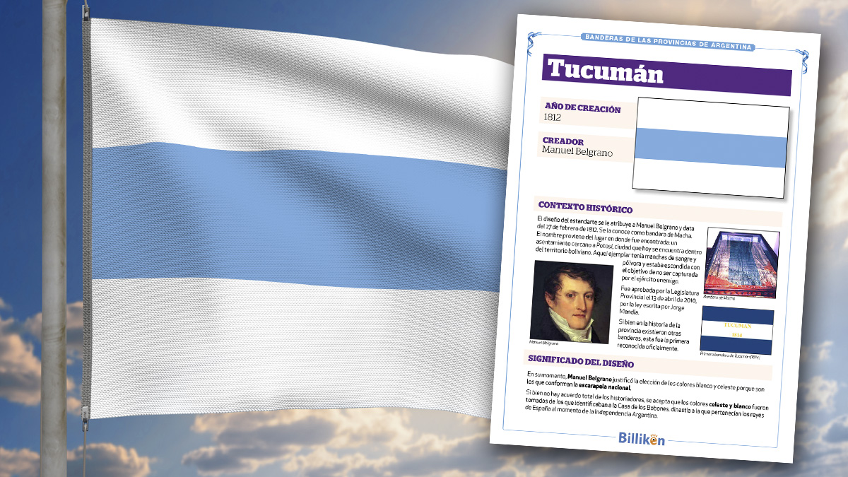 bandera de Tucumán infografía historia origen significado