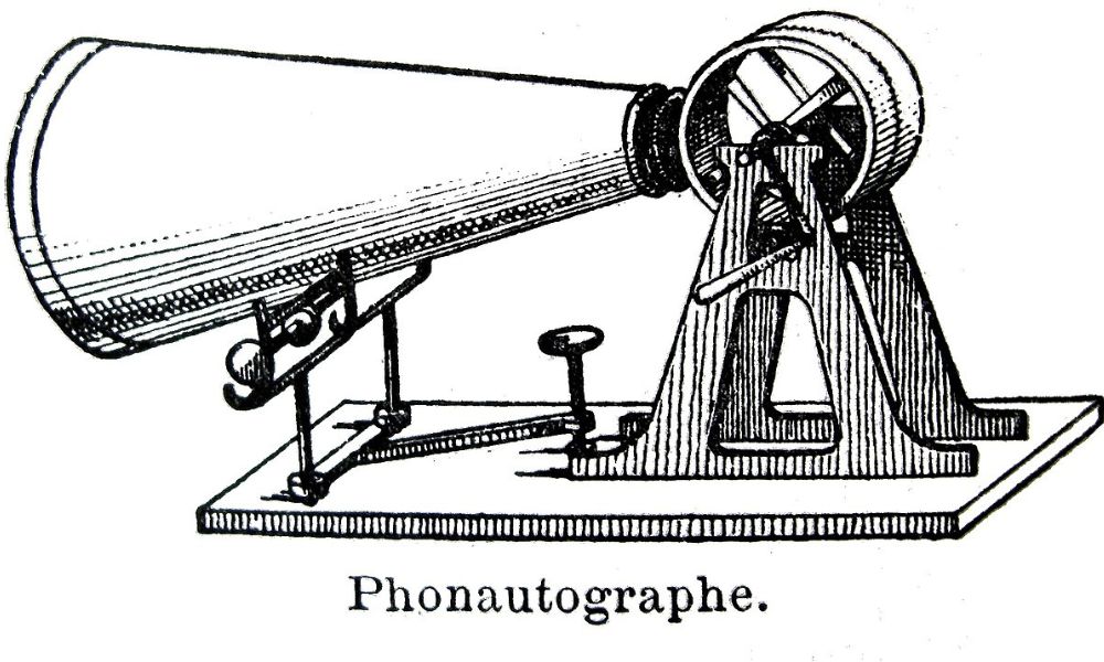 Aspecto del fonoautógrafo.