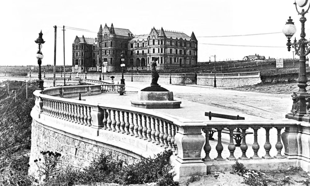 Vistas al hotel de Mar del Plata Saint James.