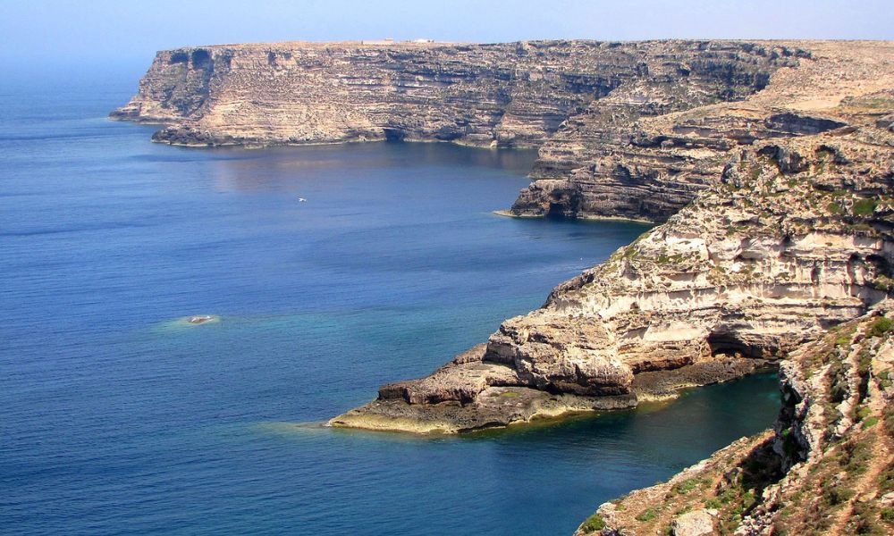 Acantilados de Lampedusa.