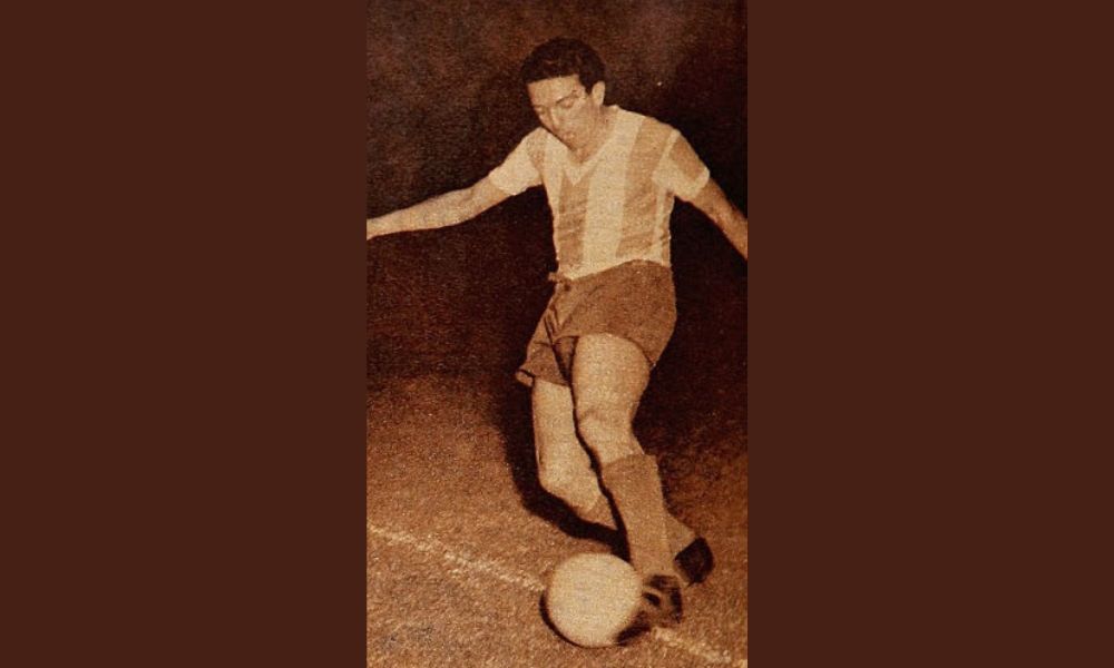 Ángel Labruna con la camiseta de la Selección Argentina.
