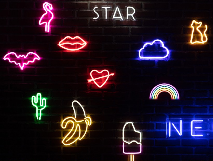 luces de neón