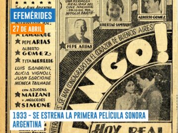 Efemérides del 27 de abril Película argentina