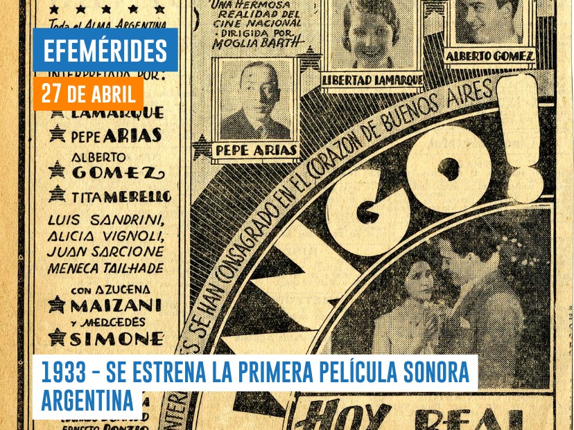 Efemérides del 27 de abril Película argentina