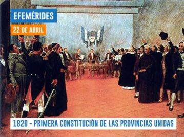 Efemérides del 22 de abril Provincias Unidas
