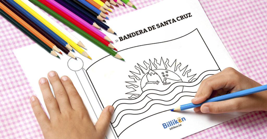 Bandera de Santa Cruz para colorear e imprimir ST