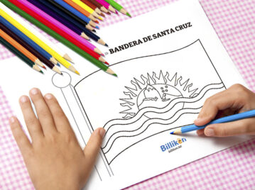 Bandera de Santa Cruz para colorear e imprimir ST