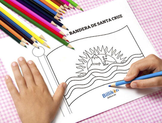 Bandera de Santa Cruz para colorear e imprimir