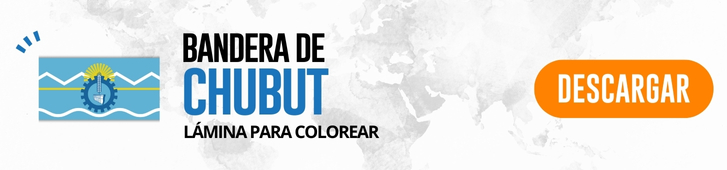 Bandera de Chubut para colorear e imprimir BOTON